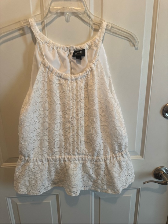 Nicole Miller Tops - Nicole Miller Cream Lace Halter Camisole